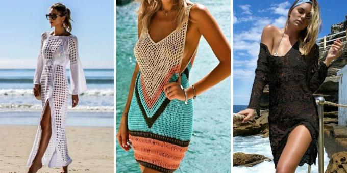 Pletena haljina za plažu