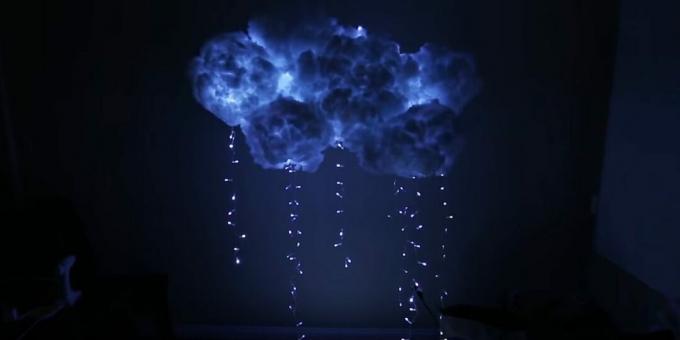 Kako izraditi lampu za oblak od vate