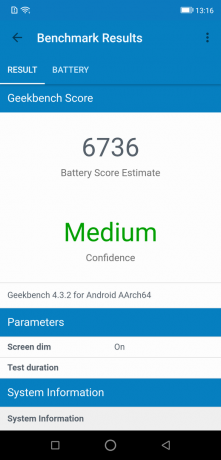 Oklop Ulefone 6: Ispitivanje Geekbench