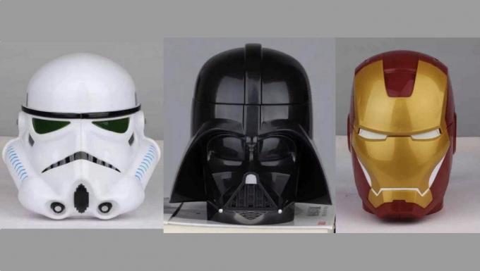 Šalice stormtrooper kacige, Darth Vader, Iron Man