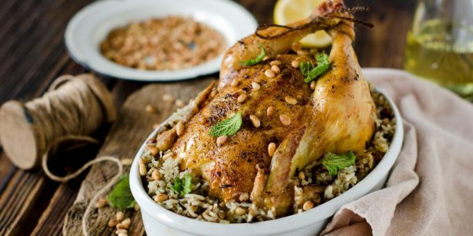 Punjena piletina s rižom i mljevenim mesom: jednostavan recept