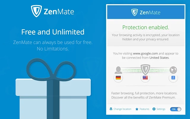 Besplatno VPN za Chrome: ZenMate VPN
