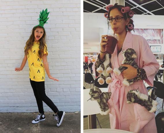 kostim za Noć vještica: ananas i žena