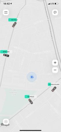 Karshering „Delimobil”: na karti u aplikaciji, odaberite besplatni auto