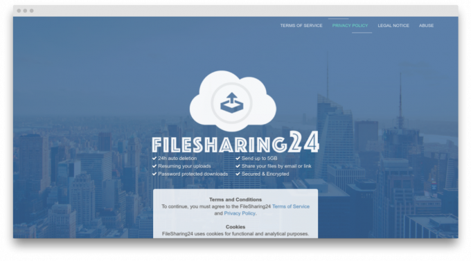 zaslon FileSharing24