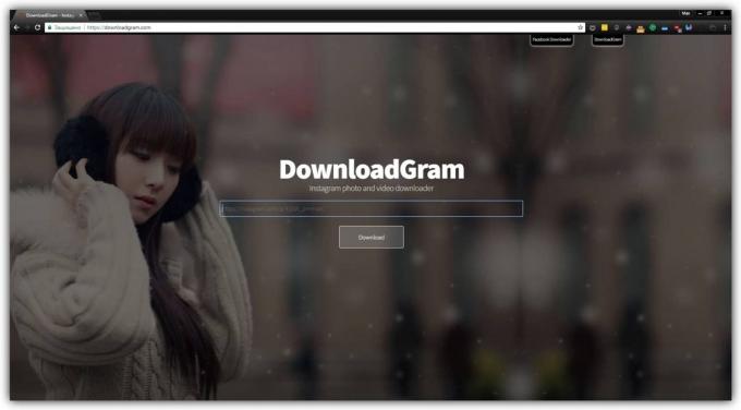 Kako preuzeti fotografije s Instagram pomoću DownloadGram