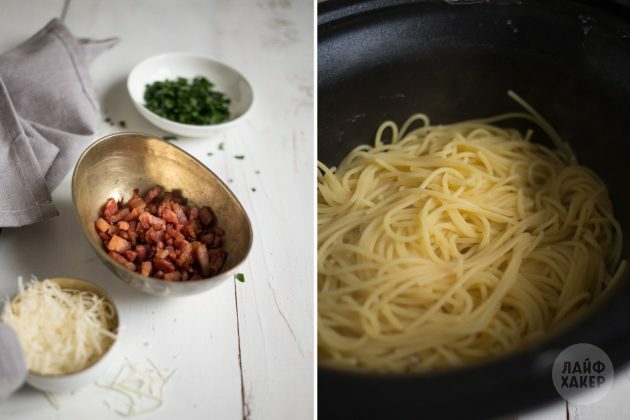 Kako napraviti tjesteninu od karbonare: pirjajte slaninu i skuhajte špagete