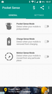 Pocket Sense - pouzdanu zaštitu od krađe smartphone