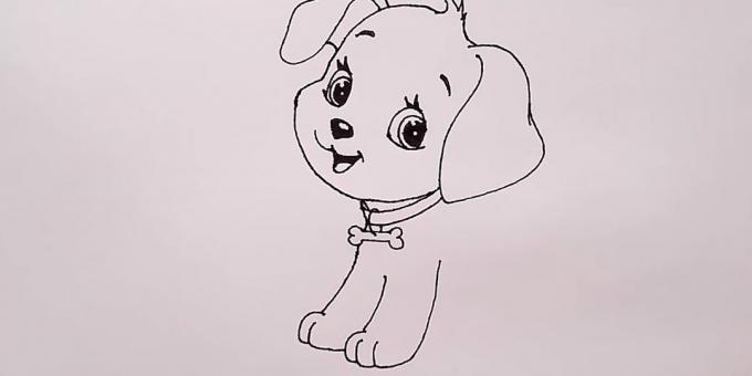 Nacrtajte psa šapa