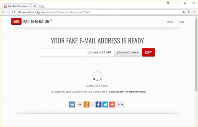 Privremena E-mail: Lažni mail Generator