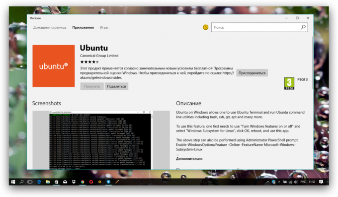 Ubuntu u Windows Store