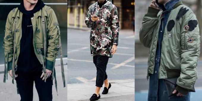 Ljeto prodaja odjeće i obuće za muškarce: vojni stil jakna