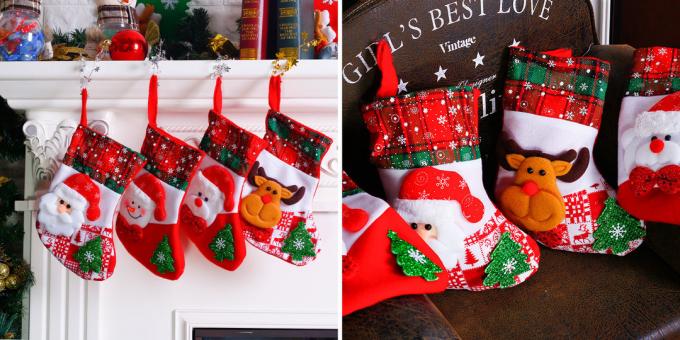 Božićni ukrasi s AliExpress: Čarape