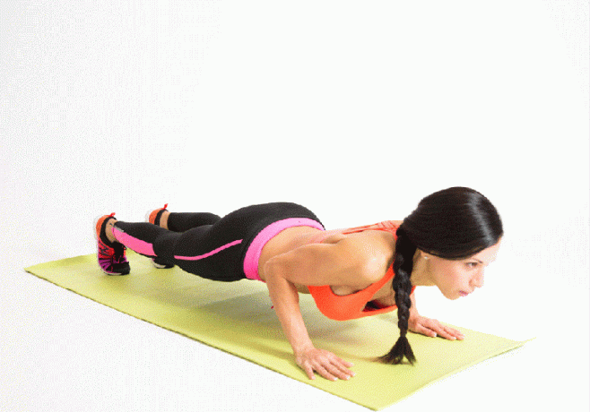 vježbe za prsa, push-up
