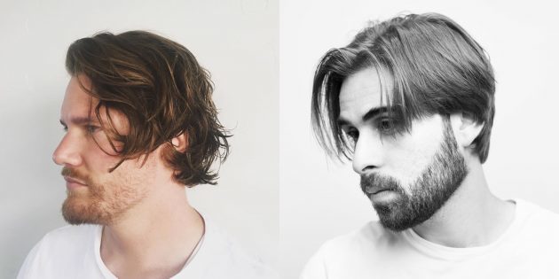 Trendi muške frizure za nositelje dugom kosom: Creative frizura s bangs je jako dugo
