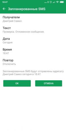 Planiranje SMS Android: chomp SMS