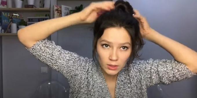 Ženske frizure za okruglo lice: popravite kosu gumicom
