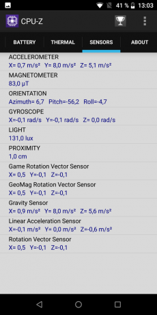 Ulefone Snaga 5. CPU-Z