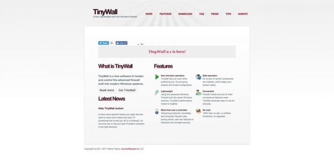 Firewall. TinyWall