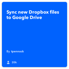 IFTTT dana: Kako napraviti backup Dropbox na Google Drive