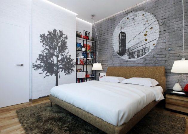 Mala spavaća soba: Fokus na zidovima